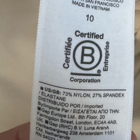 Athleta Stellar Wide Leg Crop Pants Beige Size 10 - Picture 5 of 5